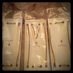 3 (12 karat gold filled) chains
